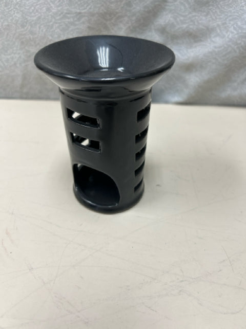 BLACK CERAMIC CUTOUT VOTIVE