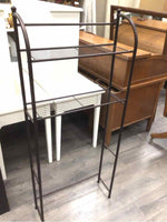 BROWN METAL 2 TIER SHELF
