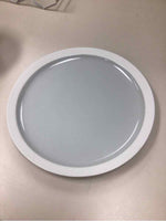 GREY CREAM SERVING PLATE