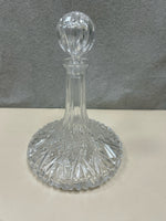 CLEAR GLASS PRESSED DECANTER