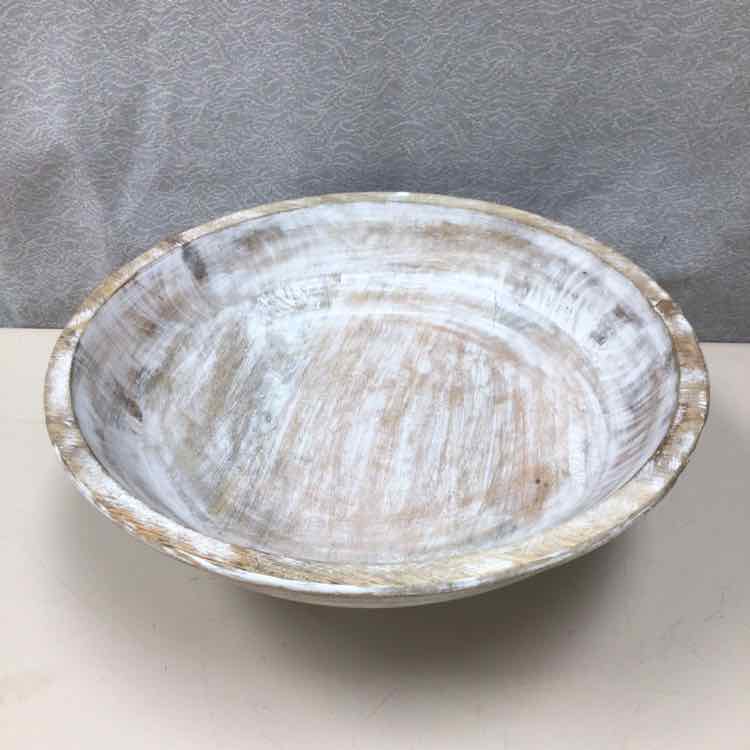 WOOD DIST. BOWL W/STAND