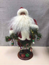 SANTA W/GARLAND STATUE
