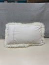 CREAM LAMB SKIN PILLOW