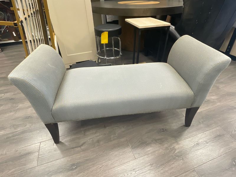 BLUE GOLD UPHOL BENCH