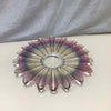 PURPLE PRESSED GLASS DISH