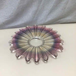 PURPLE PRESSED GLASS DISH