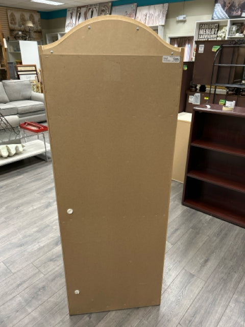 CREAM 4 TIER ARCH TOP BOOKSHELF