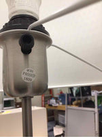 SILVER ADJ. HEIGHT FLOOR LAMP