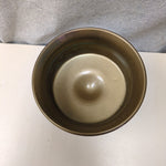 GOLD GLASS BOWL ON STAND