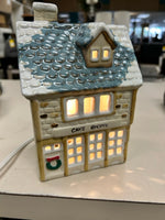 "CAKE SHOPPE" CERAMIC HOUSE W/LIGHT UP