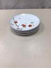 5 SAKURA THEME PLATES W/BIRD