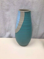 GREEN/BLUE/GRAY TALL VASE