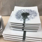 18 PIECE DANDELION DISH SET