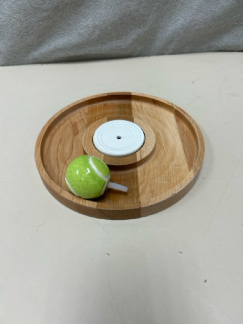 WOOD BOARD W/TENNIS BALL INSERT