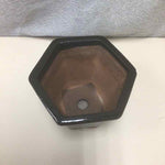 BLACK CERAMIC PLANTER