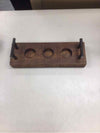 WOOD 3 HOLE CANDLE HOLDER