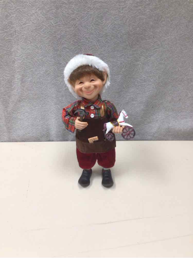 XMAS ELF W/TOYS DOLL