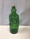 GREEN SANTA GLASS BOTTLE