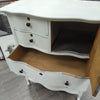 VINTAGE 5-DRAWER DRESSER W/CABINET