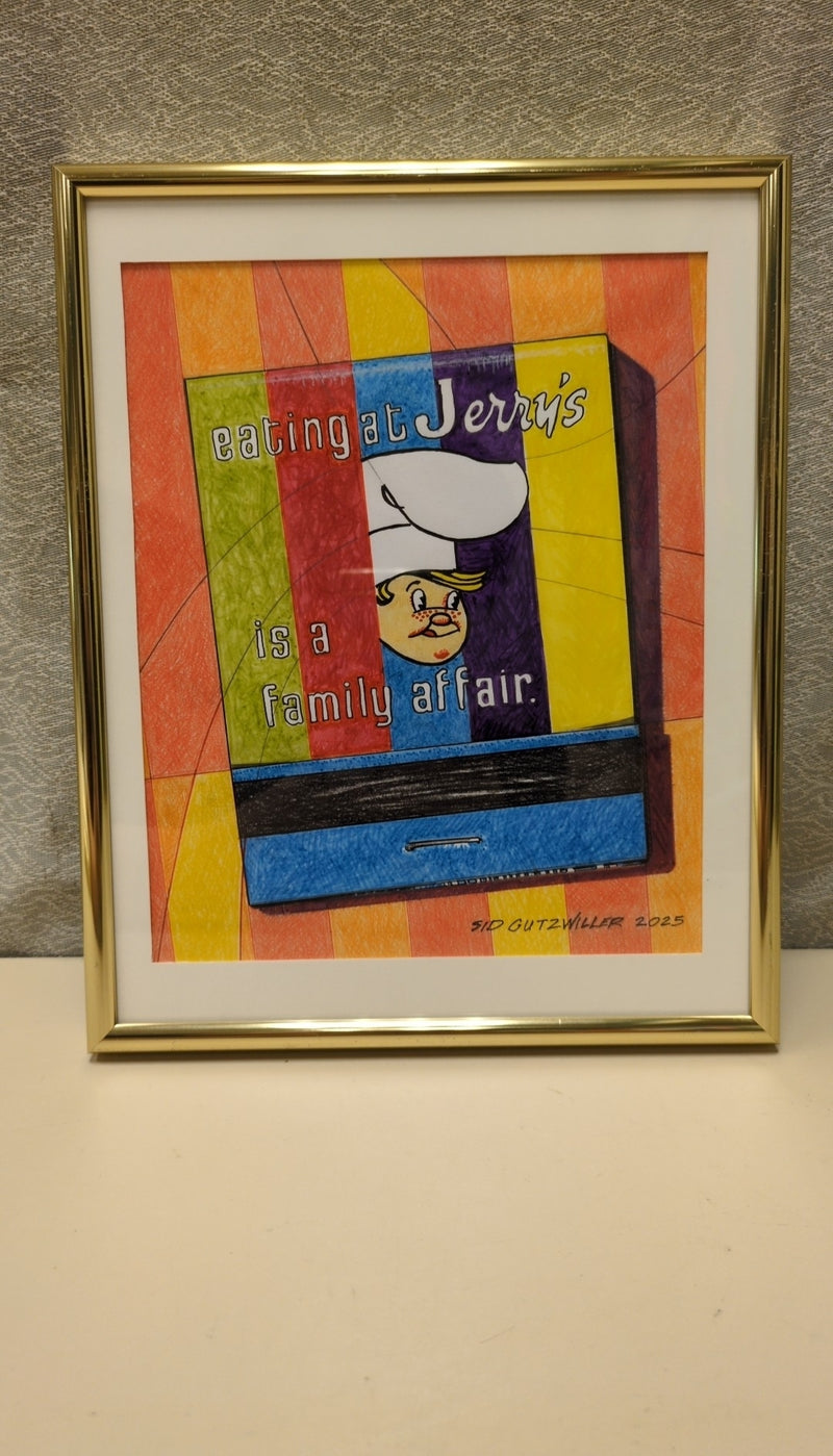COLORFUL MATCHBOOK ILLUSTRATION
