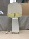 WHITE SQUARE BASE LAMP