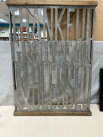 "THANKFUL..." METAL HANGING
