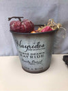 "HAYRIDES" BUCKET W/FILLER