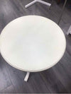 WHITE CIRCULAR END TABLE