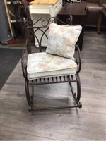 RUSTIC BROWN ROCKING CHAIR