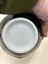 BLACK W/WHITE CERAMIC BOWL