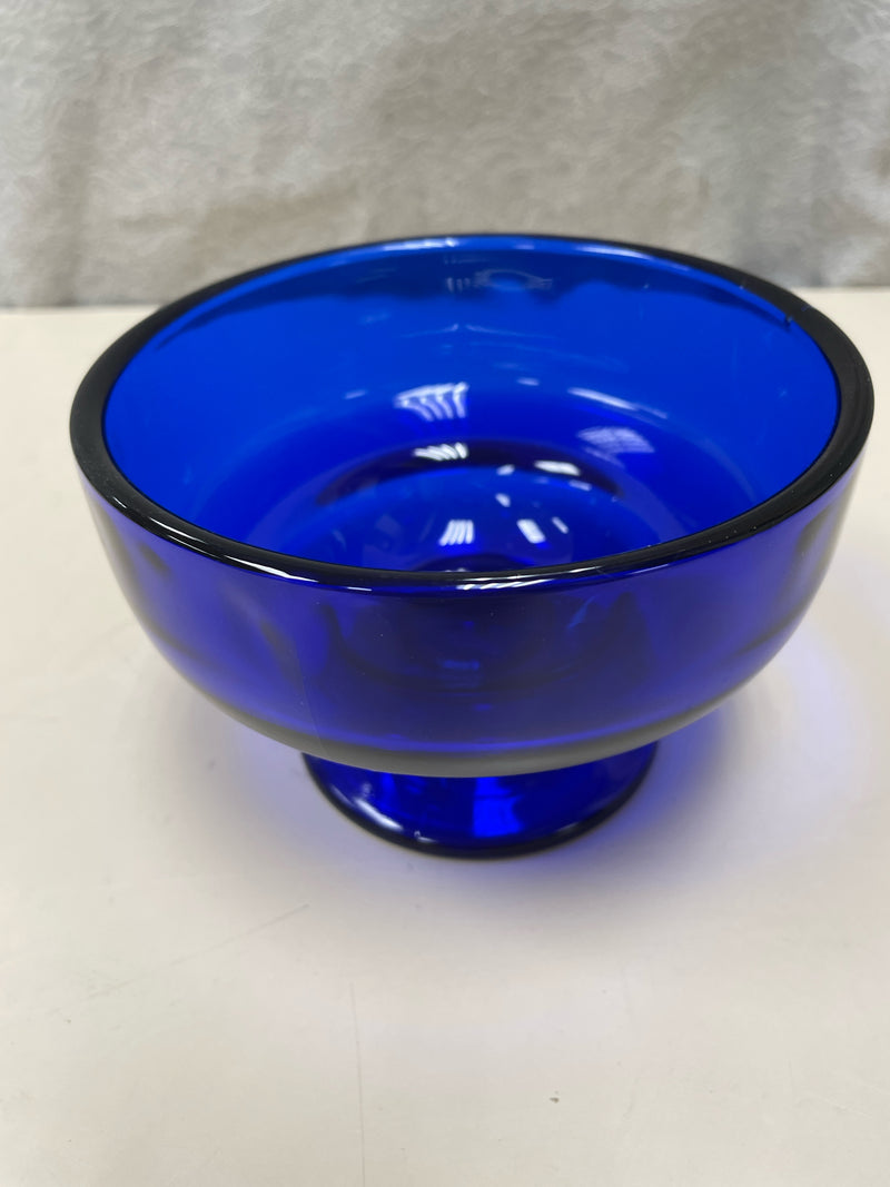 BLUE GLASS DISH