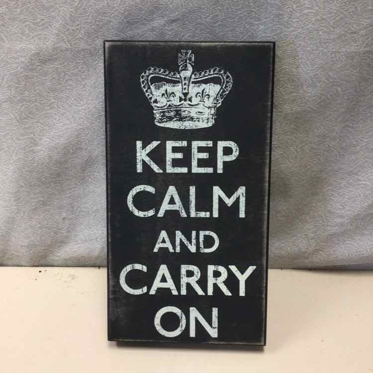 "KEEP CALM" BLACK WHITE