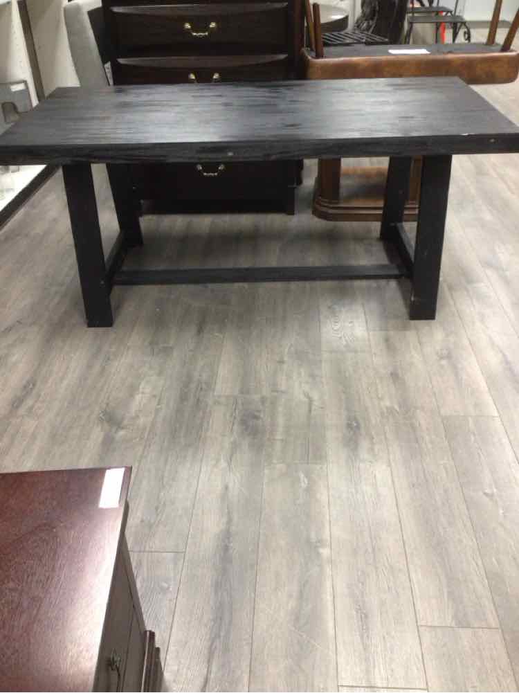 BLACK FARMHOUSE DINING TABLE