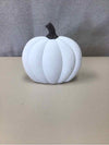 "WELCOME FRIENDS" WHITE PUMPKIN