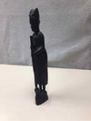 VINTAGE HAND-CARVED WOODEN WOMEN STATUE