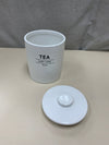 ROUND WHITE "TEA" CONTAINER