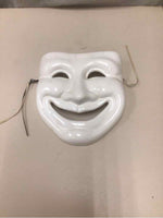 WHITE CERAMIC MASK HANGING