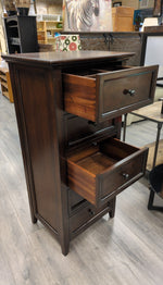 TALL BROWN 6 DRAWER LINGERIE CHEST
