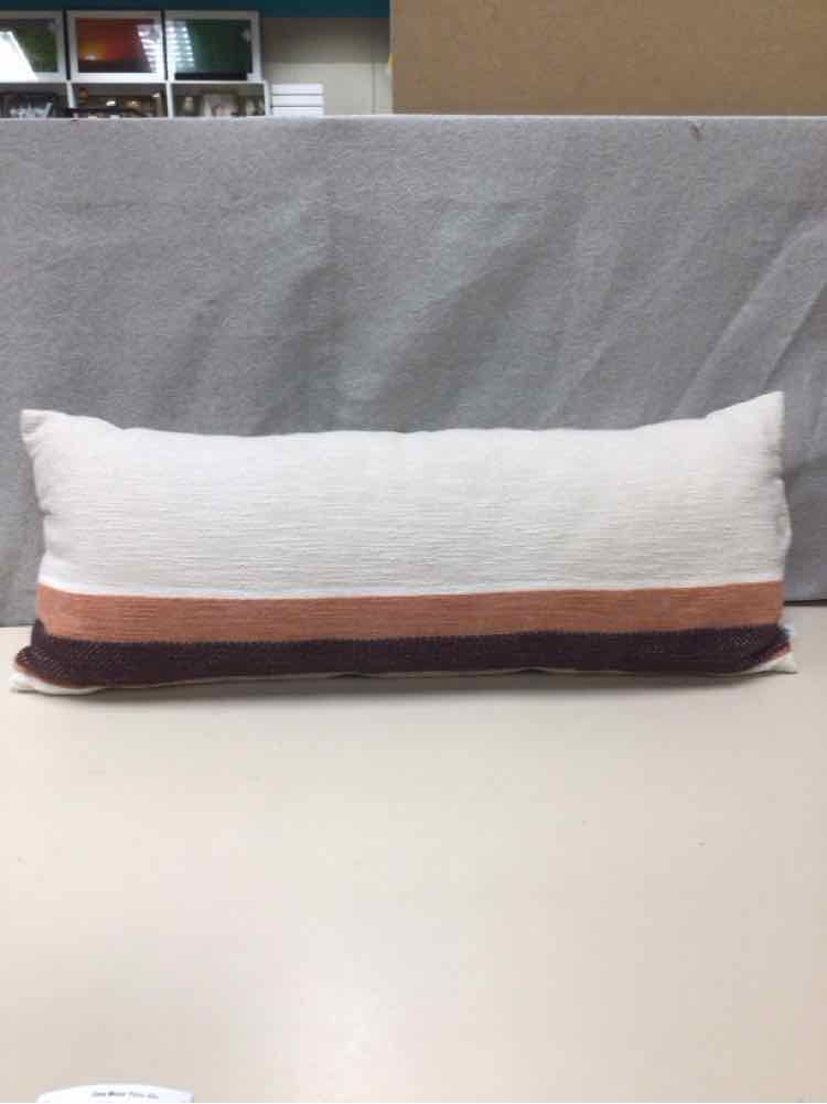 LONG WHITE/PINK PILLOW