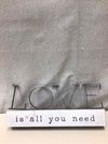 WOOD/METAL LOVE IS ALL YOU NEED