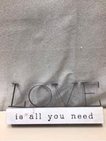 WOOD/METAL LOVE IS ALL YOU NEED
