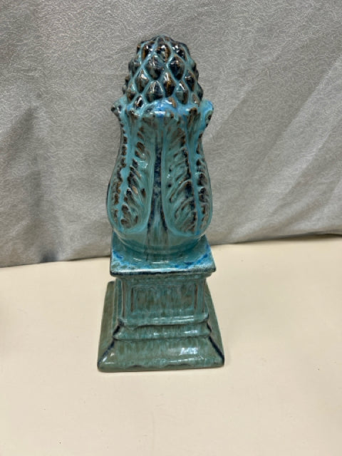 TEAL CERAMIC FINIAL