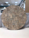 TAN WOOD ROUND CUTOUT