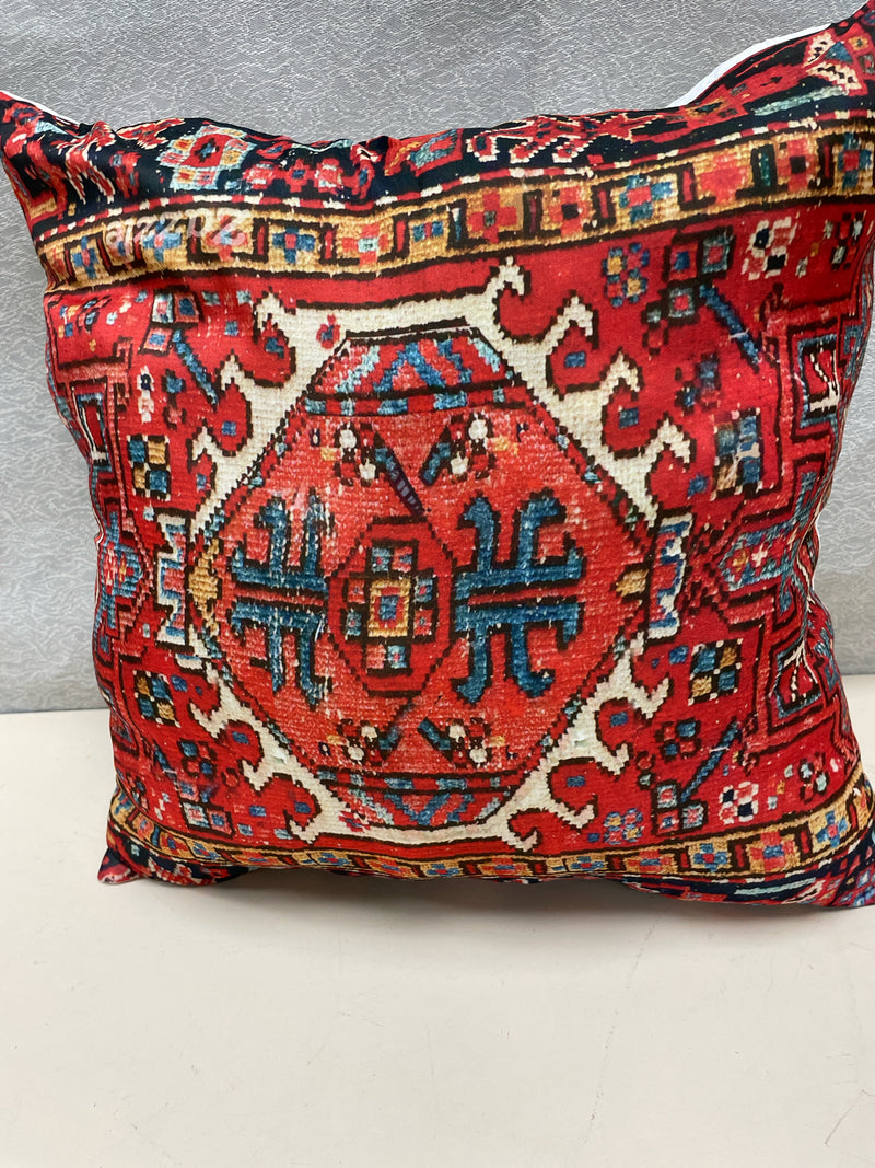 RED BLUE DESIGN PILLOW