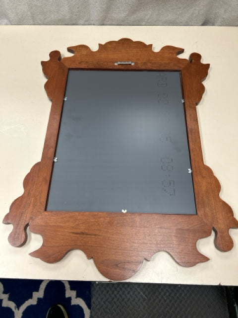 ANTIQUE WOOD CARVED MIRROR