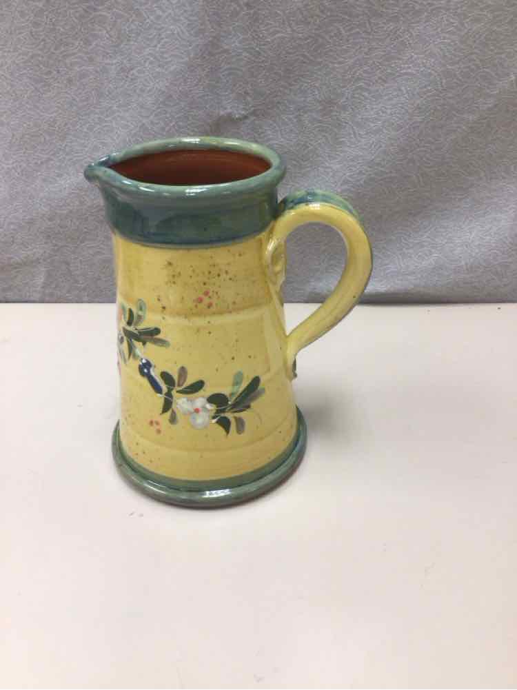 YELLOW FLORAL PITCHER