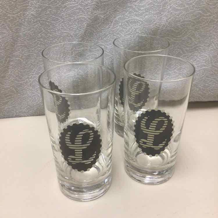 4 SHORT "L" GLASSES
