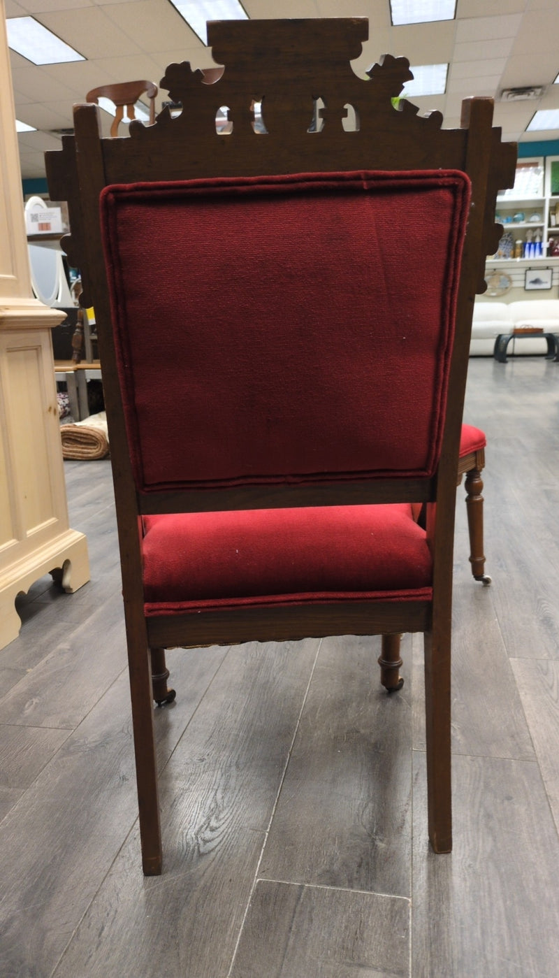 2 ANTIQUE DINING CHAIRS