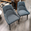 BLUE UPHOLSTERED DINING CHAIRS