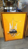 YELLOW BOAT PAINTING